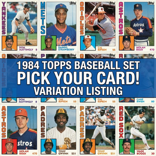 1984 topps baseball - topps, pick