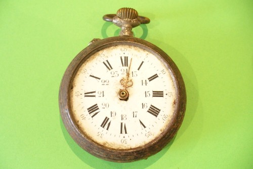 Old pocket watch steel - as,