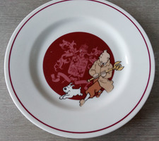 TINTIN ET MILOU assiette