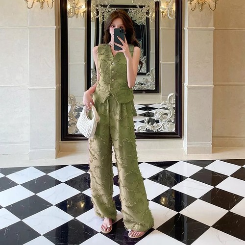 Ensemble femme vert - femme, sauge