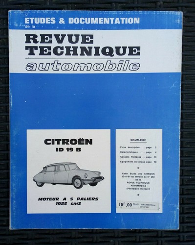 Ancienne revue technique - ancienne,
