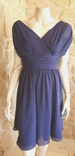 Robe cocktail bleue taille