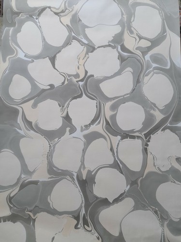 Papier marbré cuve de - papier, à