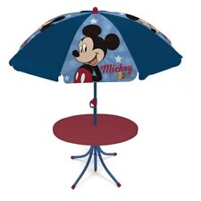 Mickey Parasol Avec Table pieghevole Enfants Plage Jardin Terrasse