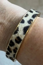 Bracelet jonc léopard Agatha