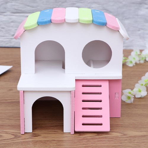 1pc bois maison hamster - maison,