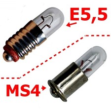 5x 10x MS4 E5,5 12V 6V Modèle