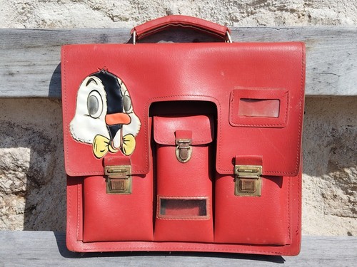 Cartable rouge ortf - rouge, pingouin