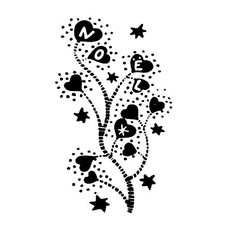 TAMPON BOIS ARBRE COEUR NOEL