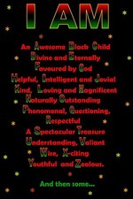 I Am alphabet Affirmation Poem for  Children, Black History Month Publisher post