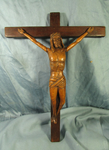 Beau crucifix bois - crucifix, en