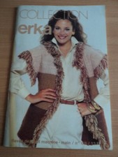 NOTICE ERKA  COLLECTION N°68-Machine à tricoter-main,  Modèles + explications