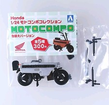 Figurine de vélo Silver Motocompo Honda 1/24 Motocompo Collection du Japon