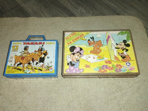 Vintage puzzle cubes yakari - puzzle,