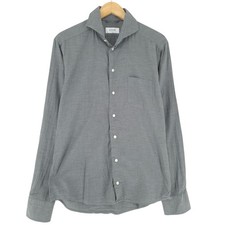 Chemise De Costume Pour Homme Eton Classique Grise Ajustée En Coton Taille M 40