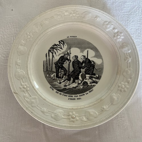 Assiette militaire parlante - assiette,