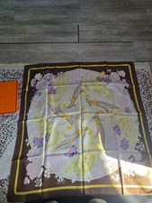 foulard carré hermes Fleurs