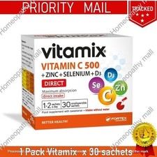 VITAMIX Vitamine C 500mg + Zinc, Sélénium, D3 - Soutien immunitaire, 30...