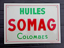 SOMAG Tôle ancienne Dé Andréis Huile Automobile Colombes Déco Garage Bidon