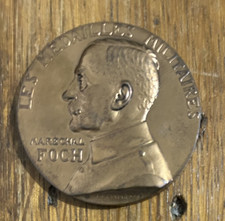 Médaille marechal foch bronze - médaille,
