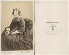 Darnay, Poitiers, madame De Bray CDV vintage albumen carte de visite  Tirage a