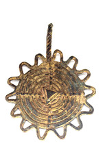 BR305 : art africain - TRÈS ANCIEN PENDENTIF LOBI en BRONZE - Burkina Faso