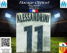 Flocage officiel maillot OM 15/16 home 11 Alessandrini Europa League France