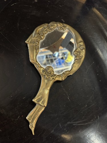 Ancien miroir main en - ancien,
