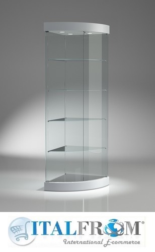 Verre coin affichage vitrine - verre,
