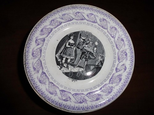 Assiette gien 19e art - c2,