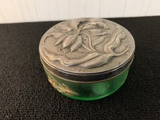 Boite à bijoux cristal attribué Daum Nancy et Victor Saglier