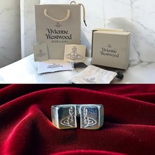 Vivienne Westwood Open Band Silver Ring – Size EU 57 / Ø18.1mm
