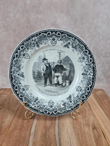 Assiette parlante ancienne