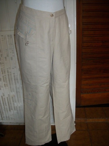 Pantalon leger coton polyamide - pantalon, coton/polyamide