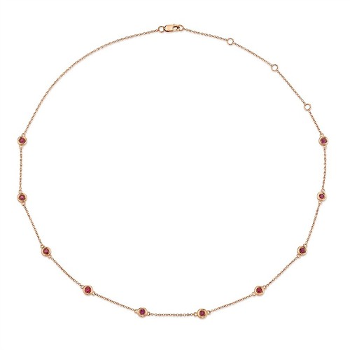 14k rose rubis par - 14k,