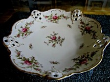 Coupe ajourée Rosenthal déc. Moosrose série Molière