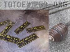 DECALCOMANIE POSE A L EAU . SET BRIN ANTENNE RADIO MP65 A1 .  us ww2 jeep willys