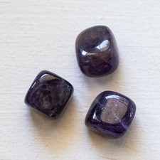Lot 3 AMÉTHYSTE Pierre roulée Mini Soin Lithothérapie Minéraux Reiki Énergie
