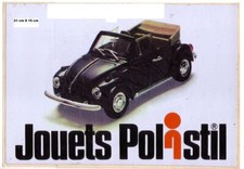 Autocollants PUB  JOUET POLISTIL 1971 VW  COCCINELLE CABRIOLET VOLKSWAGEN 21X15