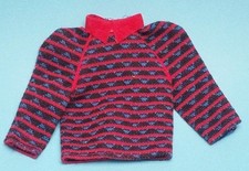 barbie Ken vintage Années 80 Pull Avec Col Rouge 