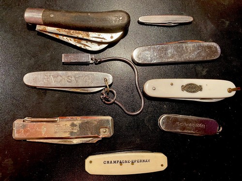 Rare lot couteaux pliants - rare,