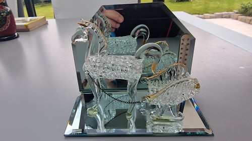 Figurine cheval traineau - , en