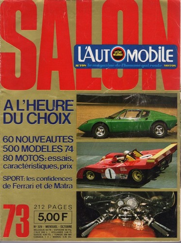 Automobile 329 1973 - 329, salon
