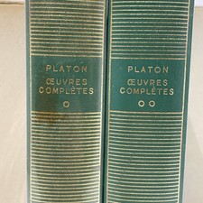 PLÉIADE Oeuvres Complètes de PLATON 1960 Belle RELIURE Coffret PHILOSOPHIE