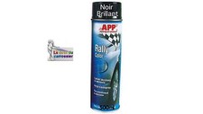 Peinture noir brillant en aérosol, 500ml, auto carrosserie (PE06)