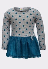 Robe fille à pois avec jupe