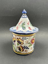 Ancien Pot couvert en Faïence