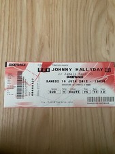Ticket de concert JOHNNY