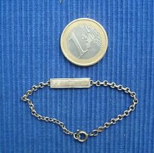 B25 Bracelet Gourmette Enfant Bapteme Argent Massif Crabe Lot Bijou 