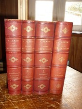 Cours de physique de l'école polytechnique par Jamin 1881 rare en 4 tomes